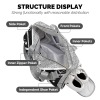 Cheer Cheerleader Grey Print MultiFunction Travel Bag