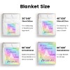 L-004-Text Rainbow Blanket