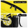 Yellow Black Cheer Cheerleader All Over Print Children S Backpack