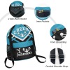 Cheer Light Blue Cheerleader Drawstring Backpack