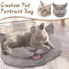 宠物头像异形地垫 Pet Head Shaped Floor Mat