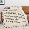 B-289-Text mail Grandpa Blanket