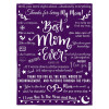 B-BA001 ifungift Mom Purple Blanket