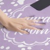 Purple Paws Rectangular Floor Mat