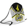 Yellow Cheerleaders Cheer Drawstring Backpack