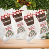 Merry Christmas Rainbow Christmas Stocking