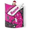 Volleyball Rose Red Thickened Flannel Blanket