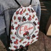 Red Tractor Truck Drawstring Backpack