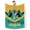 Light Green Gold Cheer Cheerleader Thickened Flannel Blanket