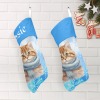 Snowflakes Cute Cat Christmas Stocking
