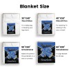 Cheerleaders Blue Gold Cheer Flannel Blanket
