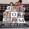 L-005-6 MOM Heart-Black Blanket