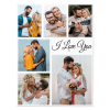 B-282-6 Couple-I Love You Blanket