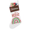 Merry Christmas Rainbow Christmas Stocking