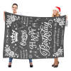 B-BA005 Birthday Grey Blanket