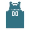 Topaz Blue Basketball Custom Uniform Basketball Uniform Set