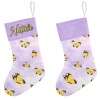 Yellow Butterflies Christmas Stocking