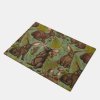Rabbits and woodland flora Doormat Drainage pad