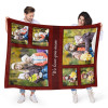 QH-182-6A Family We love you mom Blanket