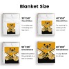 Cheerleaders Gold Black Cheer Flannel Blanket