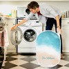 Watercolor Beach Sea Wave Laundry Basket