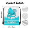 Sky Blue Cheer Cheerleader Drawstring Backpack
