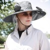 Gray Solar Powered Fan Hat