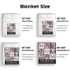 L-005-6 MOM Heart-Black Blanket
