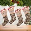 Leopard Print Christmas Stocking