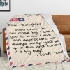 B-289-Text mail Daughter Blanket