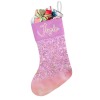 Pink Purple Print Christmas Stocking