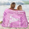 L-004-Text Pink Blanket