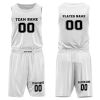 White Basketball Custom Uniform Basketball Uniform Set