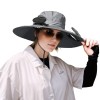 Gray Solar Powered Fan Hat