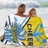 Blue Cheerleader Cheer Love Flannel Blanket