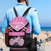 Cheer Cheerleader Pink Drawstring Backpack