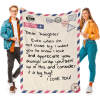 B-289-Text mail Daughter Blanket