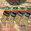 Sunflower Plaid Christmas Stocking
