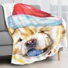 CHRISTMAS CHOW CHOW DOG Decorative Blanket Throw Blanket