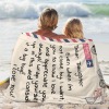B-289-Text mail Daughter Blanket