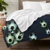 Soccer Pattern Flannel Blanket