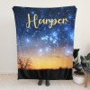 Star Sky Flannel Blanket