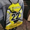 Yellow Gold Volleyball Drawstring Backpack
