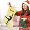 Gymnastics Yellow Christmas Stocking