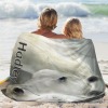 Watercolor Horse Flannel Blanket