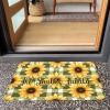 Sunflower Green Plaid Doormat