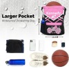Cheer Cheerleader Pink Drawstring Backpack