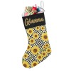 Sunflower Plaid Christmas Stocking