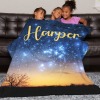 Star Sky Flannel Blanket