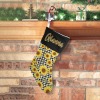 Sunflower Plaid Christmas Stocking